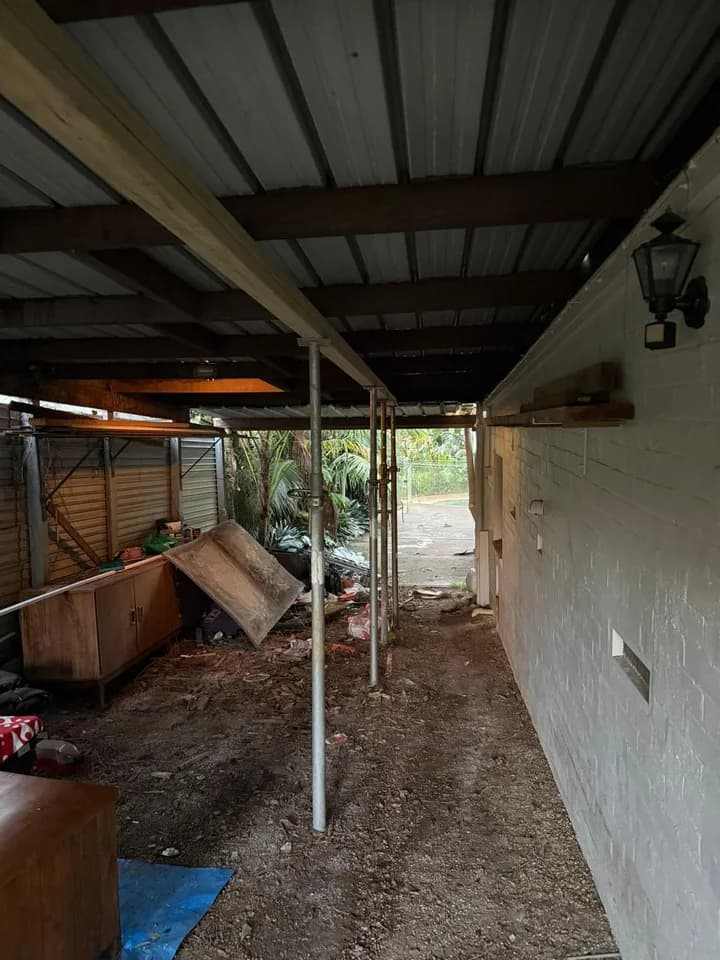 Builder handover residential strip out work, view 4