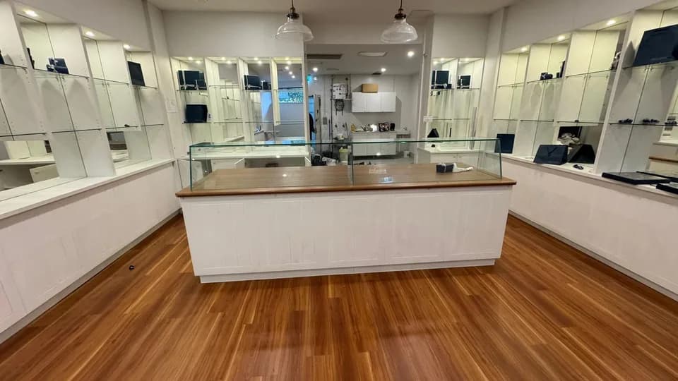Shop tenancy stripped back to a clean shell for the next fit out