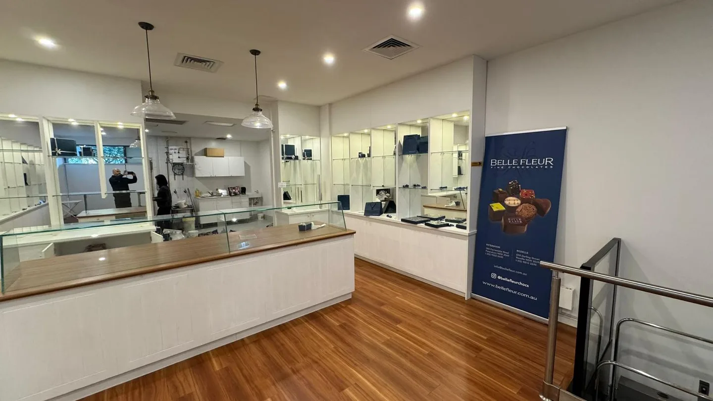Commercial chocolate shop strip out work, view 5