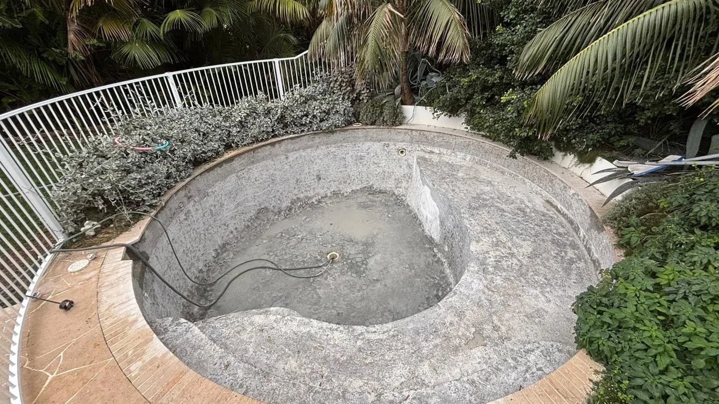 Commercial strata block swimming pool strip out work, view 2