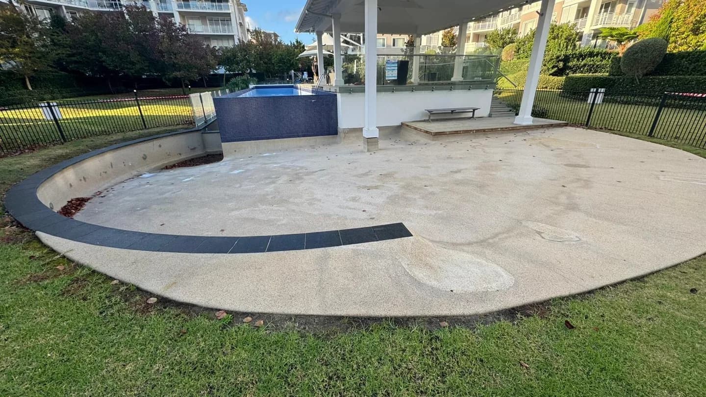 Commercial strata block swimming pool strip out work, view 4