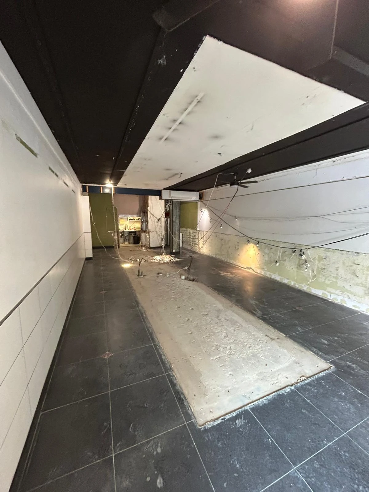 Mona Vale shop floor after removal of the central sushi train counter