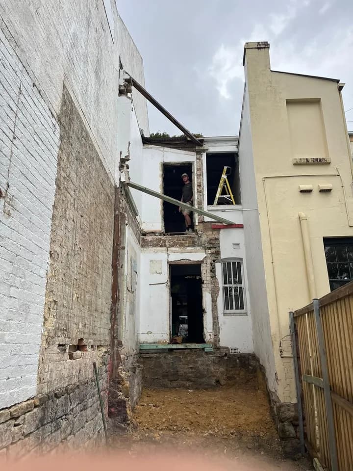 Partial demolition work, view 5