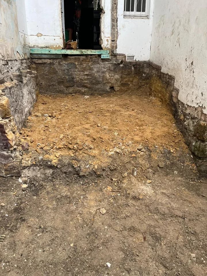 Partial demolition work, view 6