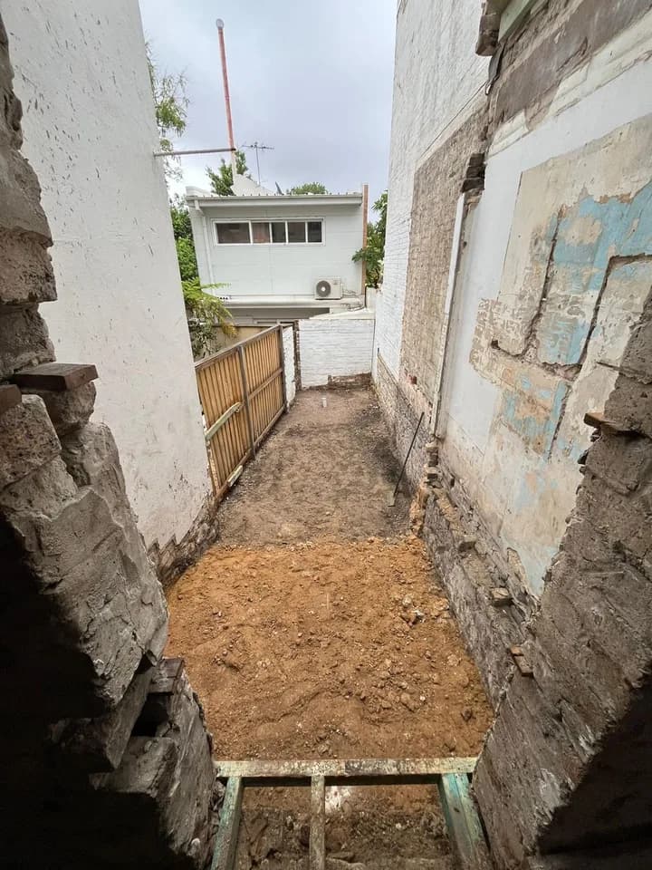 Partial demolition work, view 7