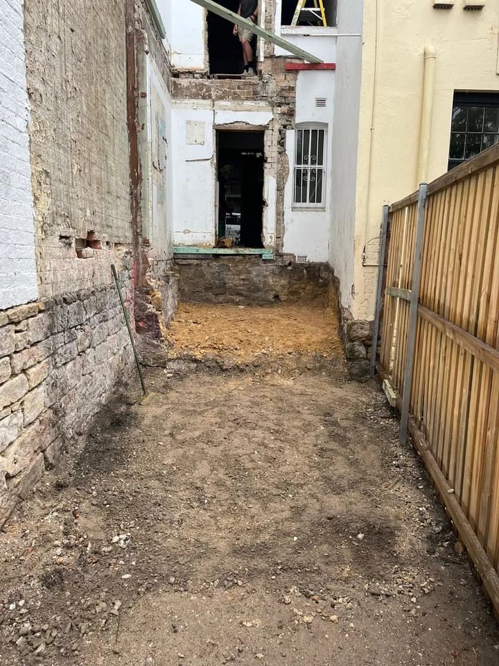 Partial demolition work, view 8