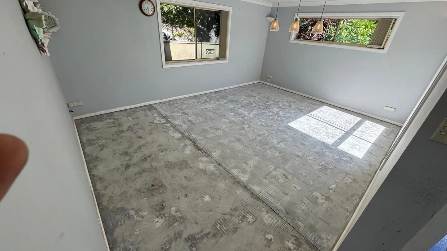 Residential balcony water damage strip out work, view 7