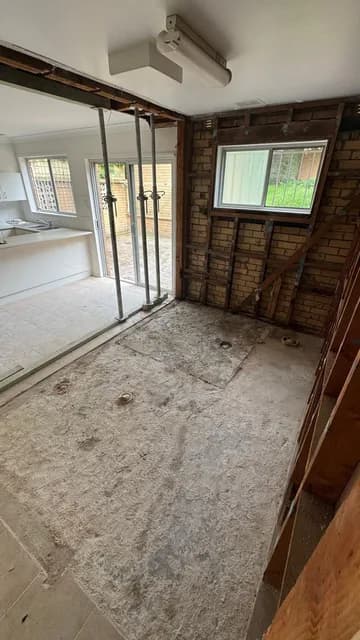 Residential kitchen strip out work, view 6
