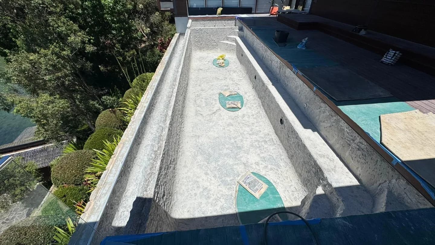 Residential lap pool strip out work, view 3
