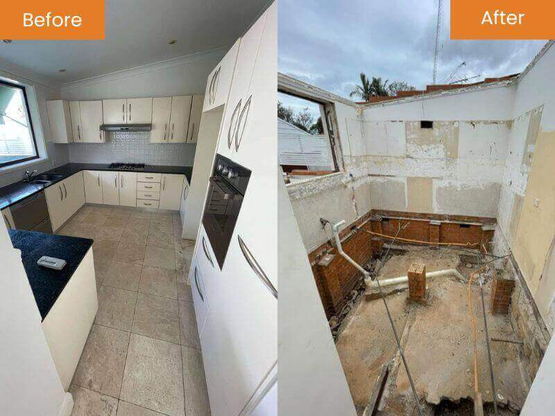 Before And After Strip Out 4